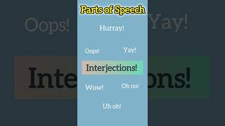 What is Interjection  Interjections in English Grammar  Definition of Interjection  shortsvideo [upl. by Audrie]