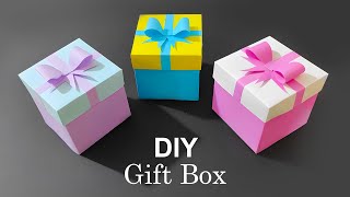 DIY Gift Box  How to make Gift Box Easy Paper Crafts Idea  DIY gift box  gift box  how to make [upl. by Aneert]