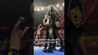 ZHILEI ZHANG KNOCKS OUT DEONTAY WILDER 😱 via DAZN [upl. by Marilee192]