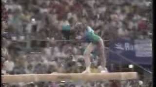 Svetlana Boginskaya 1992 Olympics AA Beam [upl. by Leandro]