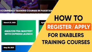 How to registerapply for Enablers Training Courses [upl. by Massab536]