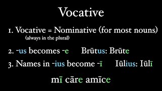 The Vocative Case [upl. by Aivalf]