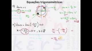 Equações trigonométricas Matemática A 11º ano HD [upl. by Sanalda]