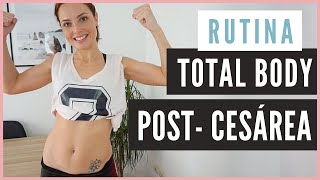 Rutina EJERCICIOS RECUPERACIÓN CESÁREA 🙋‍♀️😍TOTAL BODY 14 MIN  6 MESES ¡Recupera tu figura ✅ [upl. by Razal799]