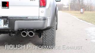 ROUSH Performance 62L Exhaust vs Stock Ford Raptor SVT Exhaust [upl. by Eveleen]