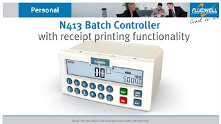 Short N413 Batch controller with ticket printing functionality [upl. by Giulietta924]