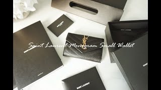 YSL  Saint Laurent Small Wallet Review By porsmiley [upl. by Trebled203]