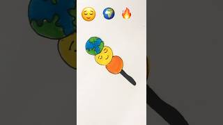 Mixing emoji art emojimixart shortvideo shorts painting drawing [upl. by Etnoval154]