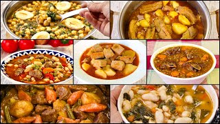 7 RECETAS Guisos de la ABUELA para combatir el FRÍO Cocina CASERA tradicional [upl. by Idyh]