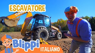 Alla scoperta dellescavatore  Blippi in Italiano  Video educativi per bambini [upl. by Carolin]