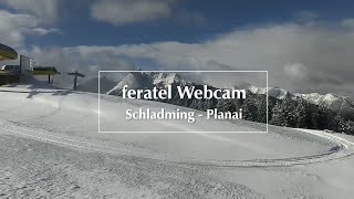 Webcam Schladming  Erster Schnee auf der Planai [upl. by Nilde]