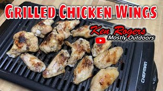 GRILLED CHICKEN WINGS  Chefman indoor Smokeless Grill [upl. by Ayvid]