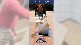 Converting DeckMounted Skylights to CurbMounted A Complete Skylight Upgrade [upl. by Oyr]