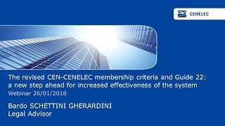 Webinar  Revised CENCENELEC Guide 22  a new step ahead for increased effectiveness of the system [upl. by Ogilvy680]