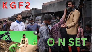 KGF Chapter 2 Movie Behind The Scenes  Yash  Rocky  Sanjay Dutt  Adheera yes sanjayraut bts [upl. by Akirej]