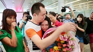 Girl adopted by US family reunited with Chinese parents after 13 years [upl. by Ahterahs]