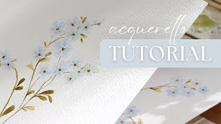 Come dipingere semplici fiori con lacquerello  Tutorial per Principianti [upl. by Sension]