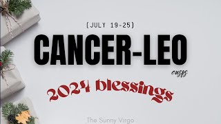 CANCER LEO CUSP ✨ Massive Progress ✨ BLESSINGS 2024 Tarot Reading [upl. by Droc]