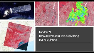 Landsat 9 data download perprocessing and LST calculation [upl. by Nette]