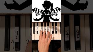 Bad Apple Piano Tutorial shorts [upl. by Candida419]