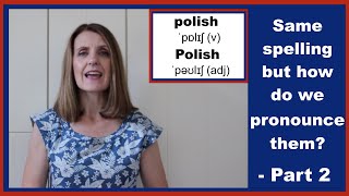 HOMOGRAPHS  Same Spelling Different Pronunciation  Part 2 learnenglish [upl. by Akeemaj]