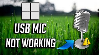 Fix USB Microphone Not Working On Windows 1110 SOLVED [upl. by Rotberg]