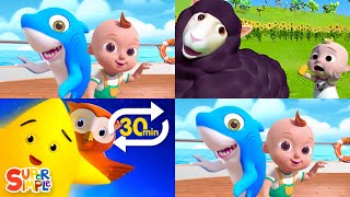 Baby Shark Ocean Shark Dance Songs Most Viewed Video Baa Baa Black Sheep Nursery Rhymes Kids Songs [upl. by Stevena]