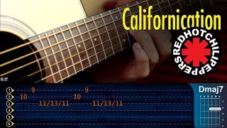 Californication Solo  RHCP  Acustico Guitarra Cover Tutorial [upl. by Amsirac]