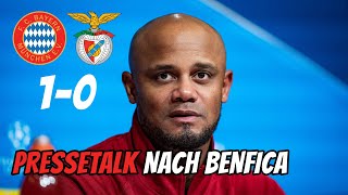 Pressetalk nach dem 10 Heimsieg gegen Benfica Lissabon  Champions League [upl. by Akinehc]