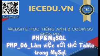 PHP06Làm việc với Table MySql trong PHP [upl. by Anawot]