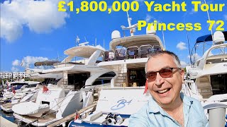 £18M Yacht Tour  2014 Princess 72 [upl. by Sink324]