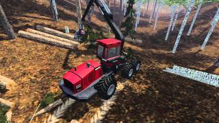 FS 15 Komatsu 941 vs Big Trees [upl. by Aikenahs212]