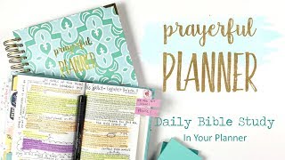 Prayerful Planner  Daily Bible Study in Your Planner [upl. by Noiramed571]