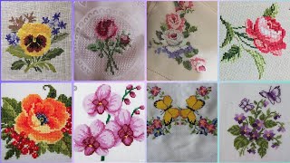 Gorgeous cross stitch patterns countable embroidery charsutikarhailatest dosuti design ideas2024 [upl. by Janie606]