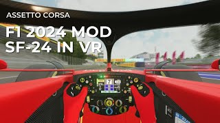 Assetto Corsa F1 2024 Mod Ferrari SF24 VR [upl. by Enaffit]