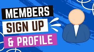 How To Create Members Signup and Profile Page In Wix [upl. by Lorenzana]