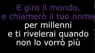 Per Dirti Ciao  Tiziano Ferro TESTO LYRICS [upl. by Bock]