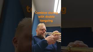 combine sluring with double tonguing for more gains trumpetpractice happypractising [upl. by Essej]