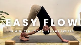 15 Minuten energetisierender YOGA FLOW  Kraft und Dehnung im RÜCKEN  philippmindoff [upl. by Kerin]