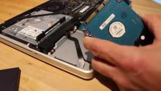 Wie wechselt man beim MacBook Pro 2010 von einer Festplatte zur SSD [upl. by Aianat406]