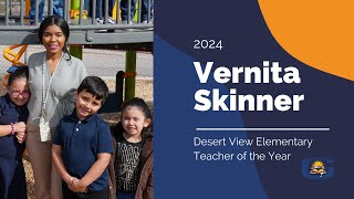 2024 Teacher of the Year for Desert View Elementary  Vernita Skinner [upl. by Ayotnahs]