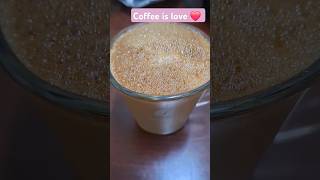 Hot milk coffee at home  Coffee without Coffee maker frothy yummy Coffee warmcup staycaffeinated [upl. by Assenahs419]