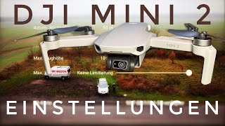 Dji Mini 2 Fliegen lernen alle Einstellungen Dji Fly App Dji Mavic Mini 2 Deutsch [upl. by Cleopatre479]