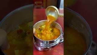 Today’s lunch box recipe seven vegetables sambar with muttaikose poriyal shortsfeed lunchideas [upl. by Lishe]