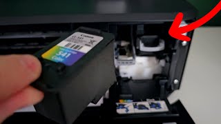 How to Change Ink Cartridge in Canon Printer  Full Guide [upl. by Cayla]