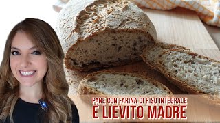 PANE CON FARINA DI RISO INTEGRALE E LIEVITO MADRESenza Glutine e Senza Amidi [upl. by Hershel]