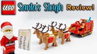 Amazing Set Weird Price  LEGO Santas Sleigh Review  Set 40499 [upl. by Petey]