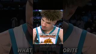 Lamelo Ball’s Favorite Thanksgiving Food 🦃🍽️ shorts [upl. by Enitsenrae]