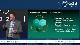 Q2B23 Tokyo  How Riverlane is Making Quantum Computing Useful Sooner  Cory Vander Jagt [upl. by Torruella7]