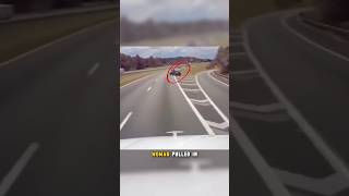 Driver Pulls in front of Truck dashcam truck viralshort [upl. by Shih]